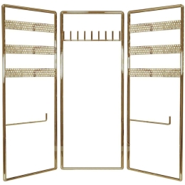 Βάση Κοσμημάτων 498HFT1116 40x4x45cm Gold Aberto Design Μέταλλο