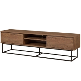 Έπιπλο Τηλεόρασης Rodez 863SPH5104 180x40x50cm Walnut-Black