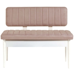 Παγκάκι Vina 869VEL5165 110x40x85cm Sand-White
