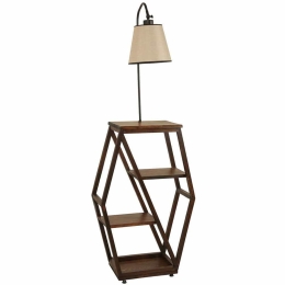 Φωτιστικό Δαπέδου Με Ραφάκια Asos 534LUN4110 38x25x165cm E27 40W Multi Opviq