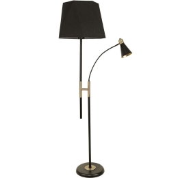 Φωτιστικό Δαπέδου Forza 534LUN4304 30x165cm E14/E27 40W Black-Gold Opviq