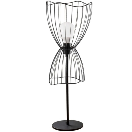 Φωτιστικό Επιτραπέζιο Zeyno 584TTM1731 25x25x56cm 1xE27 40W Black Opviq