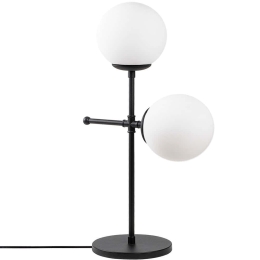 Φωτιστικό Επιτραπέζιο Mudoni 892OPV1145 15x30x55cm 2xE27 40W Black-White Opviq