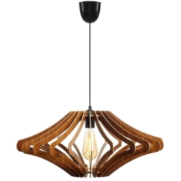 Φωτιστικό Οροφής 390FLH1541 Φ47x55cm 1xE27 40W Walnut Opviq