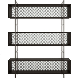 Ραφιέρα Δαπέδου Isil 285LCV1179 140x34x180cm Black