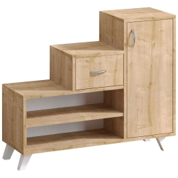 Παπουτσοθήκη Retro 793ELG3908 90x33x77cm Oak Μοριοσανίδα, Μελαμίνη