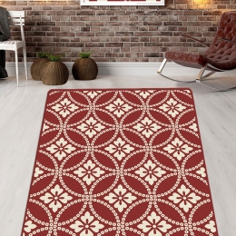 Χαλί Viejo Estilo Djt 286CHL5338 Red-White Conceptum Hypnose 80X100cm