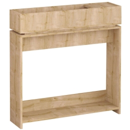 Κονσόλα Puppa 793ELG3407 100x25x100cm Oak Μοριοσανίδα, Μελαμίνη