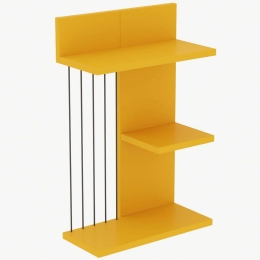 Ραφιέρα Τοίχου Kinik 854KLN1741 40x19x60cm Yellow