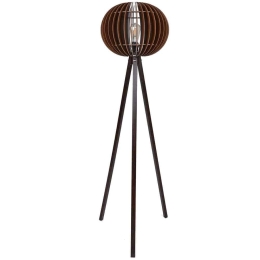 Φωτιστικό Δαπέδου 390FLH1133 Φ36x145cm 1xE27 40W Walnut Opviq