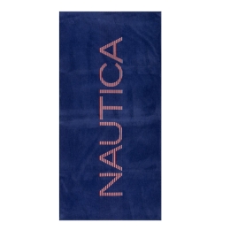 Πετσέτα Θαλάσσης Nau Branded Blue Nef-Nef Θαλάσσης 80x160cm 100% Βαμβάκι