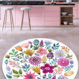 Χαλί Drenaj Çap 287CHL1435 Purple-Multi Conceptum Hypnose 120X120cm Round