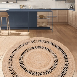 Χαλί Jute Çap 287CHL2418 Natural Conceptum Hypnose 140X140cm Round