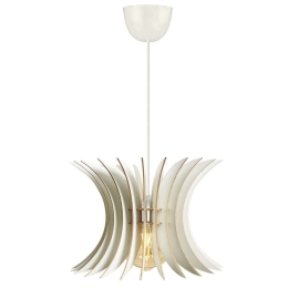 Φωτιστικό Οροφής 390FLH1550 Φ20x60cm 1xE27 40W White Opviq