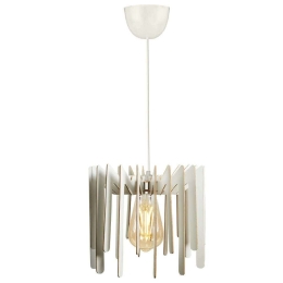 Φωτιστικό Οροφής 390FLH1553 Φ23x55cm 1xE27 40W White Opviq
