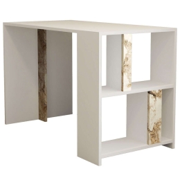 Γραφείο Lima 845HCT3837 120x60x75,4cm Marble Effect White