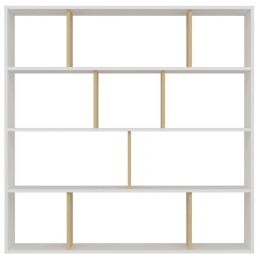 Βιβλιοθήκη Hodbi 935CMN1108 145,2x25x145cm White-Oak