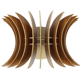 Φωτιστικό Τοίχου - Απλίκα 390FLH2103 28x20x20cm E27 40W Walnut Opviq