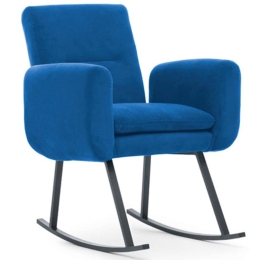 Πολυθρόνα Κουνιστή Kono 859FTN1745 52x86x99cm Blue