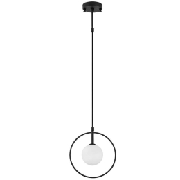Φωτιστικό Οροφής Geometri 942FLG1126 21x12x40/116cm G9 10W Black Opviq