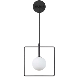 Φωτιστικό Τοίχου - Απλίκα Geometri 942FLG2103 22x15x39/115cm G9 10W Black Opviq