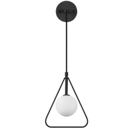 Φωτιστικό Τοίχου - Απλίκα Geometri 942FLG2106 20x15x41/117cm 1xG9 10W Black Opviq
