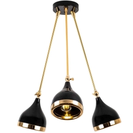Φωτιστικό Οροφής Yildo 892OPV1945 60x63cm 3xE27 40W Black-Gold Opviq