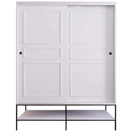 Ντουλάπα Δίφυλλη Martin 801CMY3441 150x57x200cm White Δίφυλλη