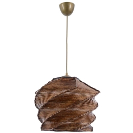 Φωτιστικό Οροφής Ruche 390FLH1607 32x32x65cm 1xE27 40W Gold-Brown Opviq