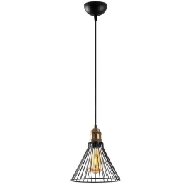 Φωτιστικό Οροφής Rozye 942FLG1237 20x20x124cm 1xE27 40W Black-Gold Opviq