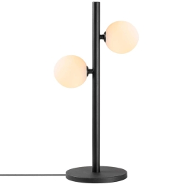 Φωτιστικό Επιτραπέζιο Domino 942FLG1809 26x18x52cm 2xG9 10W Black-White Opviq