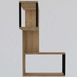 Ραφιέρα Τοίχου Lecco 495SSE1151 84x20x52cm Oak-Black