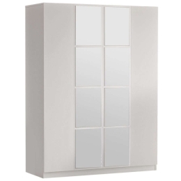 Ντουλάπα Τετράφυλλη 956LCS1708 138,4x50x183,8cm White Τετράφυλλη
