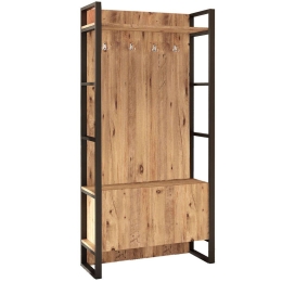 Έπιπλο Εισόδου 956LCS2811 90x34x180cm Pine Μοριοσανίδα, Μέταλλο