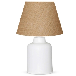 Φωτιστικό Επιτραπέζιο 780SGN2538 22x14x31cm E27 60W Cream-White Opviq