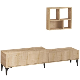 Σύνθεση Τηλεόρασης Lott 393MRD1110 180x35x50cm Oak