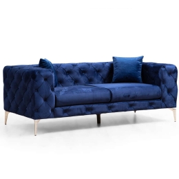 Καναπές Διθέσιος Como 569HLN1128 197x90x70cm Navy Blue