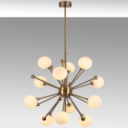 Φωτιστικό Οροφής Cavud 942FLG1268 60x60x102cm 12xG9 10W Gold-White Opviq