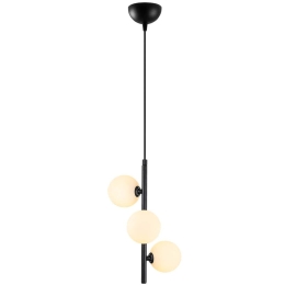 Φωτιστικό Οροφής Domino 942FLG1285 36x36x46cm 3xG9 10W Black-White Opviq