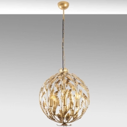 Φωτιστικό Οροφής Endustriyel 942FLG1293 41x41x156cm 5xE14 40W Gold Opviq