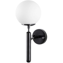 Φωτιστικό Τοίχου - Απλίκα King 942FLG1312 15x20x40cm E14 40W Black-White Opviq