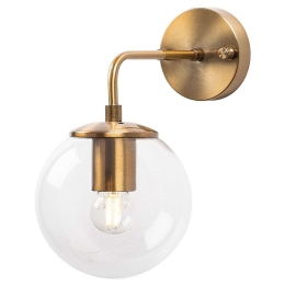 Φωτιστικό Τοίχου - Απλίκα Viran 942FLG1325 15x27x25cm 1xE14 40W Gold Opviq