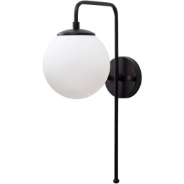 Φωτιστικό Τοίχου - Απλίκα Viran 942FLG1330 15x28x43cm E14 40W Black-White Opviq