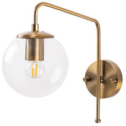 Φωτιστικό Τοίχου - Απλίκα Viran 942FLG1335 15x32x32cm 1xE14 40W Gold Opviq