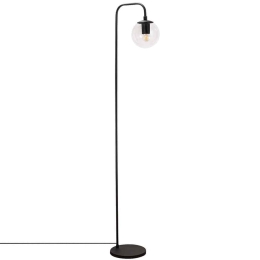 Φωτιστικό Δαπέδου Viran 942FLG1339 27x27x146cm 1xE14 40W Black-Clear Opviq