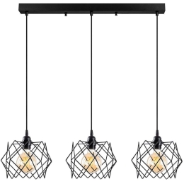 Φωτιστικό Οροφής - Ράγα Karakas 584TTM2113 98x24x120cm 3xE27 40W Black Opviq