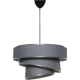 Φωτιστικό Οροφής Couper 390FLH1692 40x72cm E27 60W Anthracite-Silver Opviq