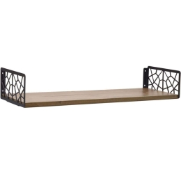 Ράφι Τοίχου 379VLV1806 60x14x20cm Brown-Black