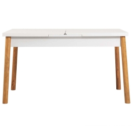 Τραπέζι Επεκτεινόμενο Santiago 869VEL5224 120/153x75x77cm White-Pine Μοριοσανίδα,Ξύλο