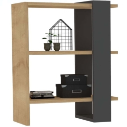 Ραφιέρα Δαπέδου Yonca 835PUQ3678 51,8x25x70cm Anthracite-Oak